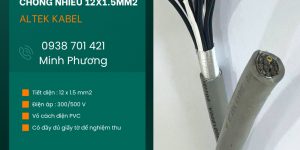 Cáp điều khiển không chống nhiễu 12x1.5mm2 chính hãng Huế, Thanh Hóa, Nghệ An