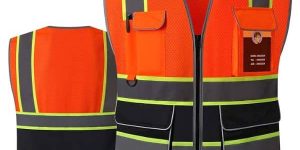 Áo Phản Quang Kỹ Sư Vải Kaki Cao Cấp Có In Logo – PQKS00032