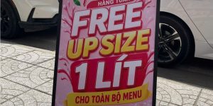STANDEE MENU CHÂN CHỮ A GÁP GỌN