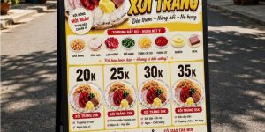 BẢNG MENU CHÂN CHỮ A