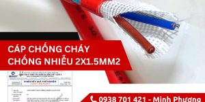 Cáp chống cháy chống nhiễu 2x1.5mm2 chính hãng Đà Nẵng, Hà Nội, Quảng Ngãi