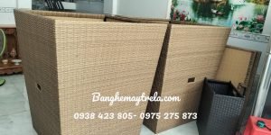 Thùng đựng khăn tắm nhựa giả mây