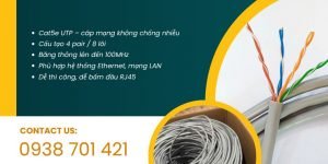 Cáp mạng UTP cat5e – Giải pháp kết nối mạng lan ổn định Đà Nẵng, Huế, Bình Định