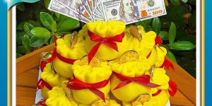 ✔Bánh Bao Túi Tiền Vàng Tài Lộc Dâng Lễ