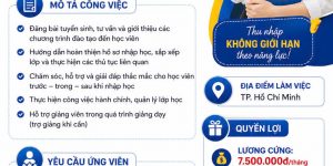 Nhân viên tư vấn tuyển sinh