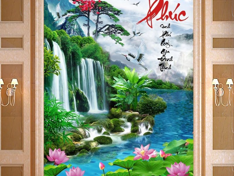 tranh-gach-men-thac-nuoc-chim-co