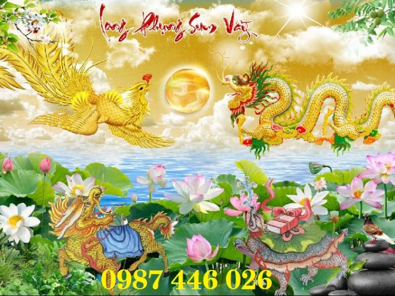 tranh-gach-men-rong-phuong-vang