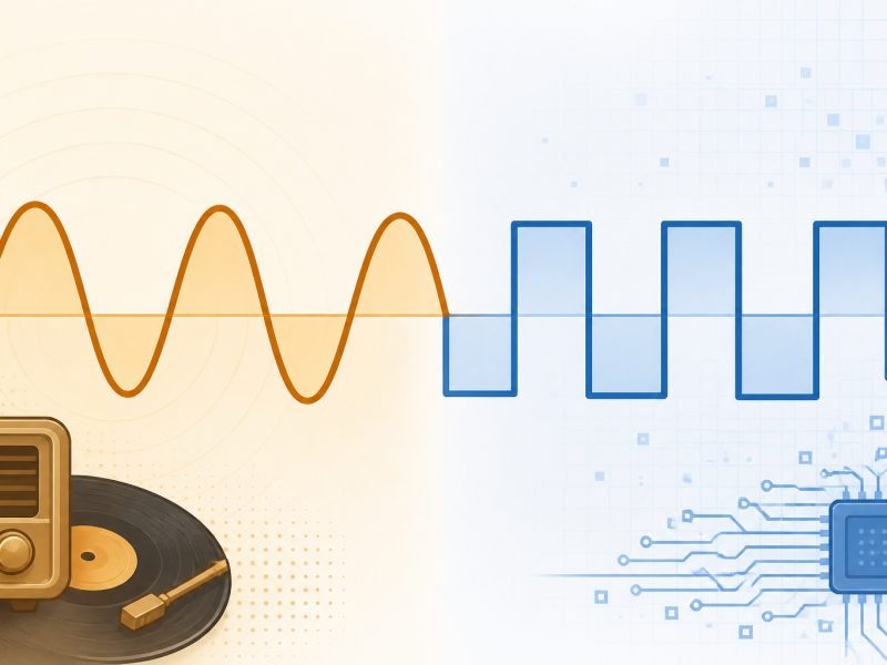 Analog và Digital là gì? Khác nhau thế nào, vì sao chuyển sang số?