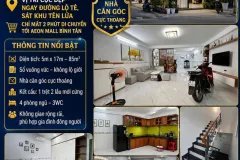 ÁN NHÀ CĂN GÓC MỚI – SÁT KHU TÊN LỬA  Giá: 6 tỷ 9 (TL)