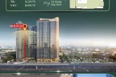 CƠ HỘI VÀNG - Căn 1PN 59m2 view nội khu Hanoi Seasons Garden Nguyễn Trãi từ 7.8