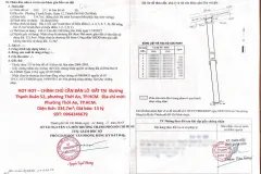HOT HOT – CHÍNH CHỦ CẦN BÁN LÔ  ĐẤT TẠI  Đường Thạnh Xuân 52, phường Thới An,