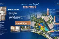 Bán căn hộ 2 PN dự án The Prive trung tâm quận 2 view ba mặt giáp sông. chỉ 10%