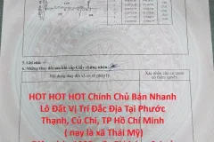 Bán lô đất 1920m2 tại Củ Chi, TP Hồ Chí Minh
