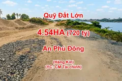 Đất mặt tiền sông Sài Gòn, Quận 12, 45.364m2, giá 720 tỷ