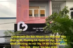 Bán nhà mặt tiền đường lớn tại Gò Vấp, TP.HCM