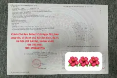 Bán đất CLN 240m2 tại Cẩm Lĩnh, Ba Vì, Hà Nội