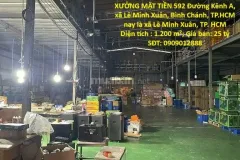 Cần bán kho xưởng 1200m² tại Bình Chánh, TP.HCM