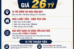 Bán nhà 2 mặt tiền tại Tân Bình, Hồ Chí Minh