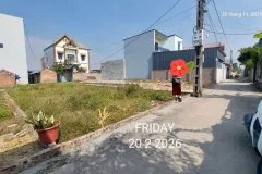Quang Tiến, Sóc Sơn, thay mặt chủ sổ, e chào bán : 100m2, mt6.8m, lô góc, xe