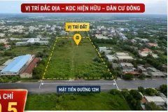 19,5 TR/M² – 7.500M² FULL THỔ CƯ, M T ĐƯỜNG 12M – VĨNH LỘC, BÌNH CHÁNH