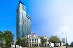 SH SUNSHINE GOLDEN RIVER 134M²  LÔ GÓC MẶT ĐƯỜNG 30M  5 TẦNG + HẦM  CHỈ