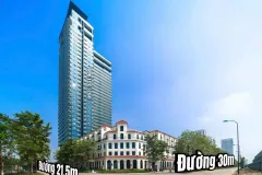 Cho thuê shophouse 134m² tại Ciputra, Hà Nội Âu Cơ, Phú