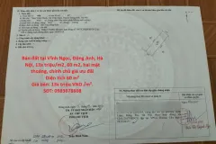 Bán đất 60m² tại Vĩnh Ngọc, Đông Anh, Hà Nội