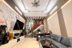 [T3023] Nhà 3T mới ở ngay cạnh Emart Phan Huy Ích - Hẻm xe hơi 5m - Giá 7.x tỷ