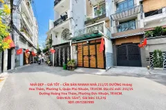 NHÀ ĐẸP – GIÁ TỐT – CẦN BÁN NHANH NHÀ 211/25 ĐƯỜNG Hoàng Hoa Thám, Phường 5,