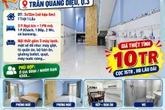 Cho thuê nhà nguyên căn Trần Quang Diệu, Q3 , 4PN chỉ 10tr