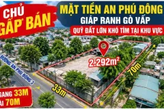 MỘT LÔ – 3 GIÁ TRỊ: 2.292M² + 33M x 70 + DÒNG TIỀN 28TR/THÁNG – AN PHÚ ĐÔNG 50