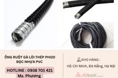 Ống ruột gà lõi thép Phi20 bọc nhựa PVC Đà Nẵng, Hà Nội, Hồ Chí Minh