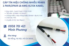 Cáp tín hiệu RS485 18AWG tại Đà Nẵng