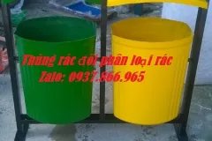 Bán thùng rác, thùng rác, thung rac,thùng rác 80l treo đôi, thùng rác phân loại
