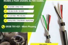 Cáp tín hiệu RS485 2 Pair 24AWG tại Đà Nẵng