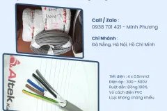 Cáp điều khiển 5x1.0mm2 không chống nhiễu Altek Kabel Đà Nẵng, Hải Dương, Hải Ph