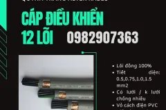 Cáp Điều Khiển 12 Lõi phân phối Hà Nội, Đà Nẵng, TP HCM