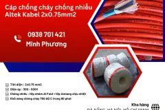 Cáp chống cháy chống nhiễu Altek Kabel 2x0.75mm2 phân phối Ninh Thuận, Vũng Tàu