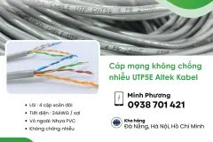 Cáp mạng không chống nhiễu UTP5E Altek Kabel phân phối Đà Nẵng, Quảng Ngãi, HCM