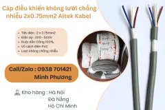 Cáp điều khiển không lưới chống nhiễu 2x0.75mm2 Altek Kabel Đà Nẵng, Bình Định,
