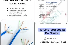Cáp mạng UTP Cat6 Altek tại Đà Nẵng, Hà Nội, Hồ Chí Minh