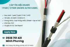 Cáp RS485 chống nhiễu 24AWG tại Hà Nội, Đà Nẵng, Hồ Chí Minh