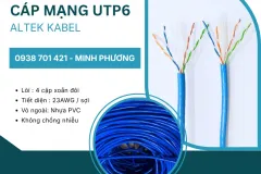 Cáp mạng UTP Cat6 chất lượng cao tại Quảng Ngãi, Bình Định, Huế