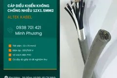 Cáp điều khiển không chống nhiễu 12x1.5mm2 chính hãng Huế, Thanh Hóa, Nghệ An