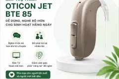 Máy trợ thính Oticon Jet BTE 85 – dễ dùng, nghe rõ hơn cho sinh hoạt hàng ngày