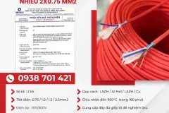 Cáp chống cháy chống nhiễu Altek Kabel 2x0.75mm² phân phối Bắc Ninh, Bắc Giang