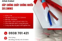 Cáp chống cháy Altek 2x1.5mm² tại Hà Nội