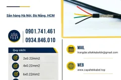 Cáp tín hiệu chống nhiễu Altek Kabel 2x0.22/4x0.22/6x0.22/8x0.22 sẵn Đà Nẵng