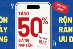 Khuyến mãi nạp điện thoại MobiFone 50% tại Hà Nội