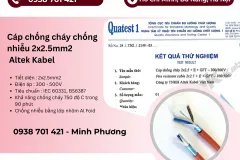Cáp chống cháy chống nhiễu Altek Kabel 2x2.5mm2 Đà Nẵng, Huế, Thanh Hóa